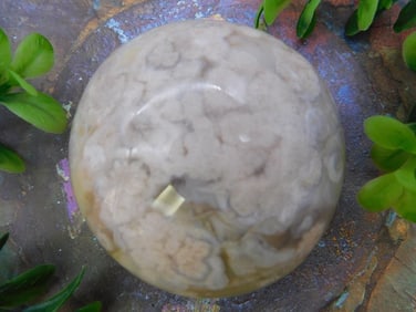 HATMANS FLOWER PETAL AGATE ROCK STONE LAPIDARY SPECIMEN