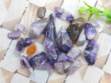 AMETHYST AND ROYAL AZTEC LACE ROCK STONE LAPIDARY SPECIMEN