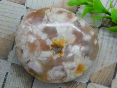 HATMANS FLOWER PETAL AGATE ROCK STONE LAPIDARY SPECIMEN