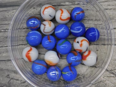 VINTAGE GLASS MARBLES