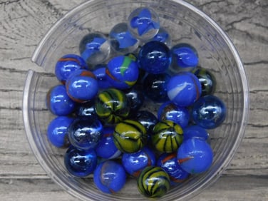 VINTAGE GLASS MARBLES