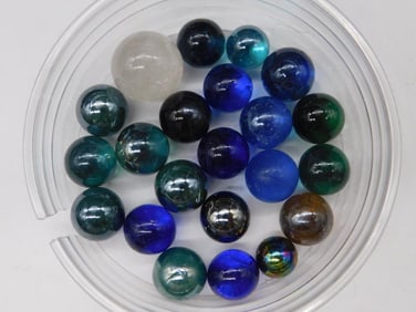 VINTAGE GLASS MARBLES