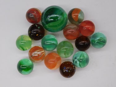 VINTAGE GLASS MARBLES