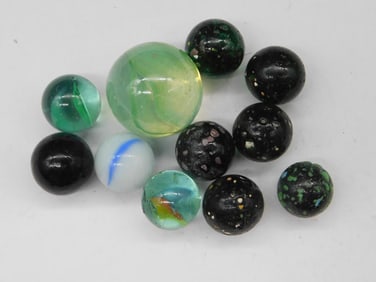 VINTAGE GLASS MARBLES