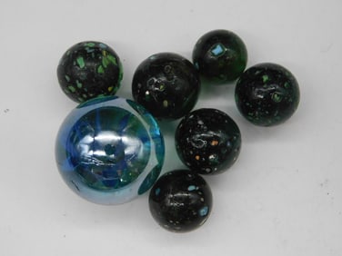 VINTAGE GLASS MARBLES