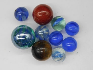 VINTAGE GLASS MARBLES