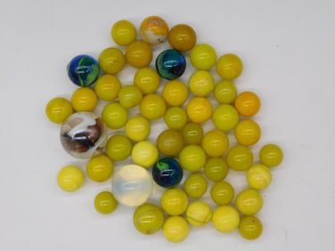 VINTAGE GLASS MARBLES