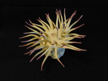 Yellow and Pink Artificial Sea Anemone Decor Fish Tank Aquarium Decoration