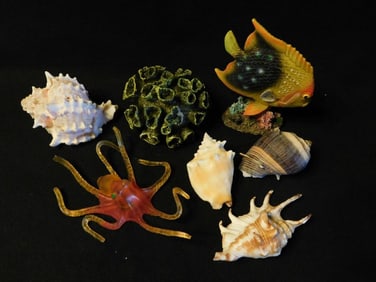 Sea-Themed Decorative Items and Shells Fish Tank Aquarium Decoration