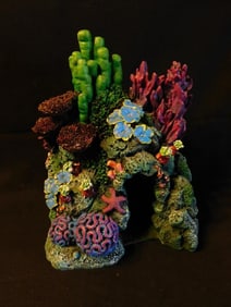 Colorful Resin Aquarium Decoration With Coral Design Fish Tank Aquarium Decoration