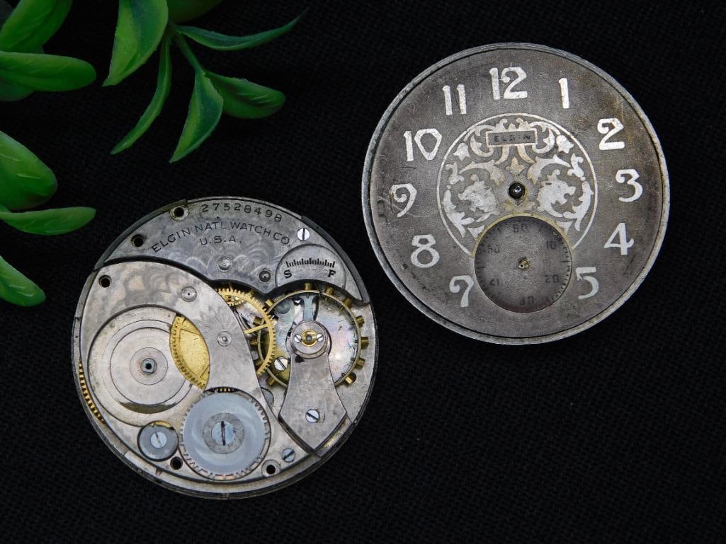 Elgin National Watch Co. Pocket Watch Movements WATCHMAKER WATCHMAKING TOOLS (1 of 4)