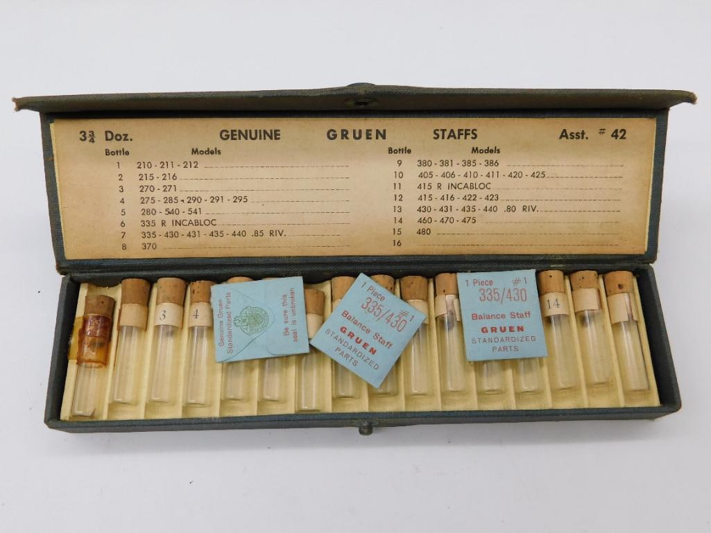 Vintage Gruen Watch Balance Staffs Assortment No. 42 WATCHMAKER WATCHMAKING TOOLS (1 of 4)