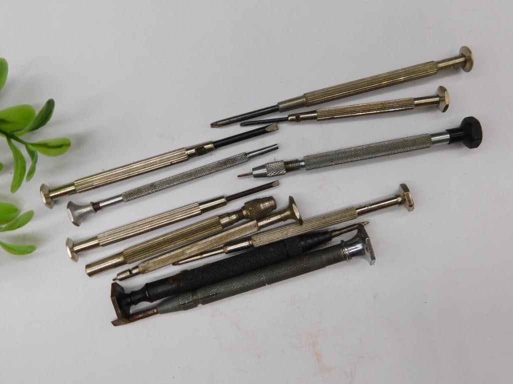 Vintage Precision Screwdrivers Set WATCHMAKER WATCHMAKING TOOLS (1 of 2)