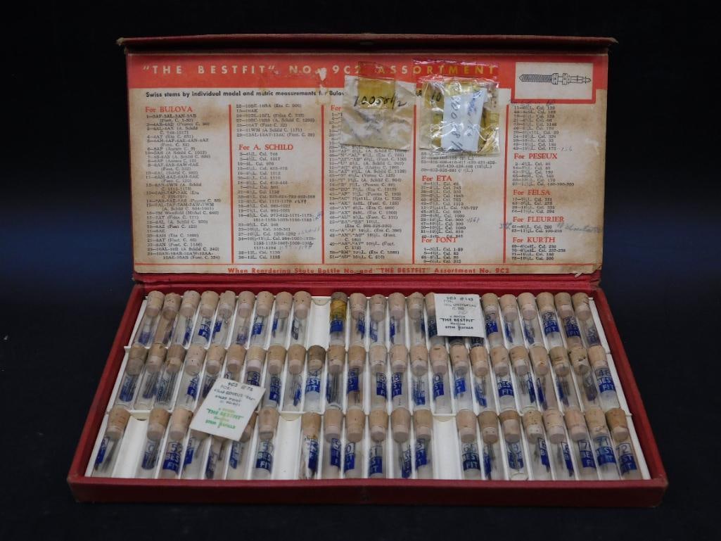 The Bestfit No. 9C Watch Parts Assortment Set WATCHMAKER WATCHMAKING TOOLS (1 of 4)