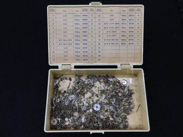 Watch Parts with Plastic Case WATCHMAKER WATCHMAKING TOOLS