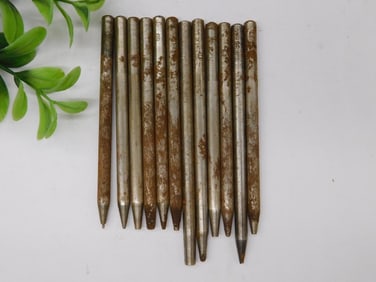 12 Metal Punches with Numbers and Letters WATCHMAKER WATCHMAKING TOOLS