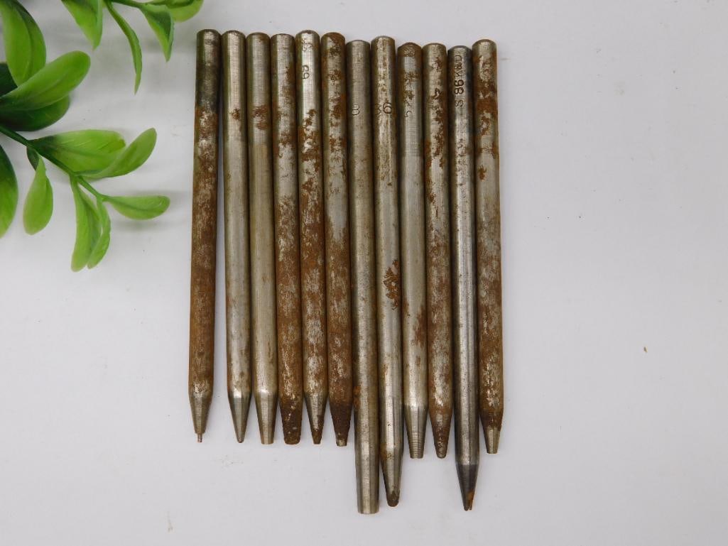 12 Metal Punches with Numbers and Letters WATCHMAKER WATCHMAKING TOOLS (1 of 4)