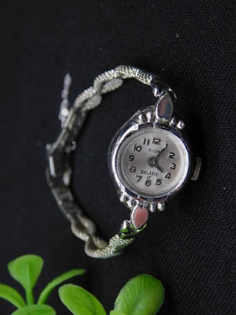 Elgin Galaxie 17 Vintage Ladies Watch with Stainless Steel Case WATCHMAKER WATCHMAKING TOOLS (1 of 4)