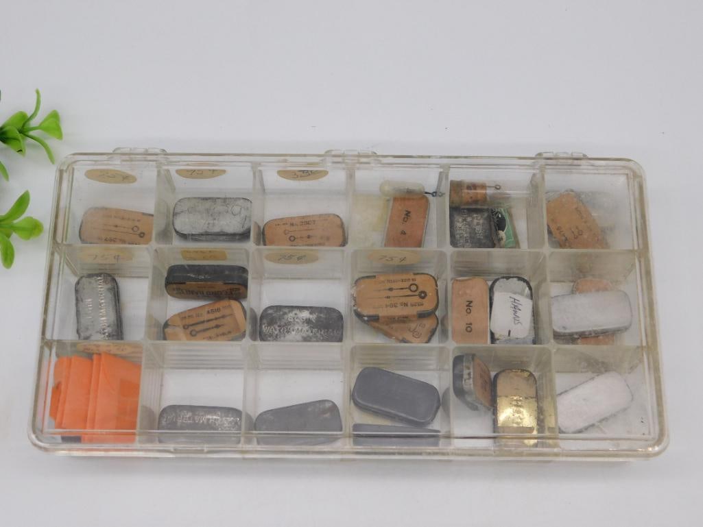 Watch Parts in Plastic Organizer WATCHMAKER WATCHMAKING TOOLS (1 of 4)