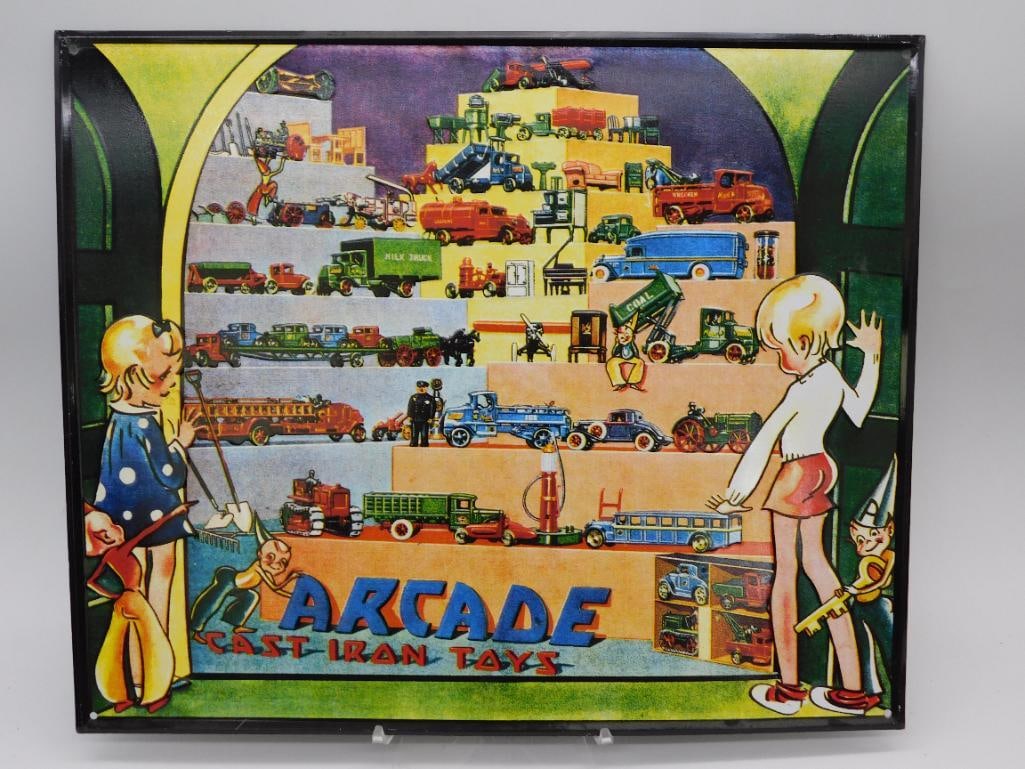 Arcade Cast Iron Toys Advertising Sign (1 of 2)
