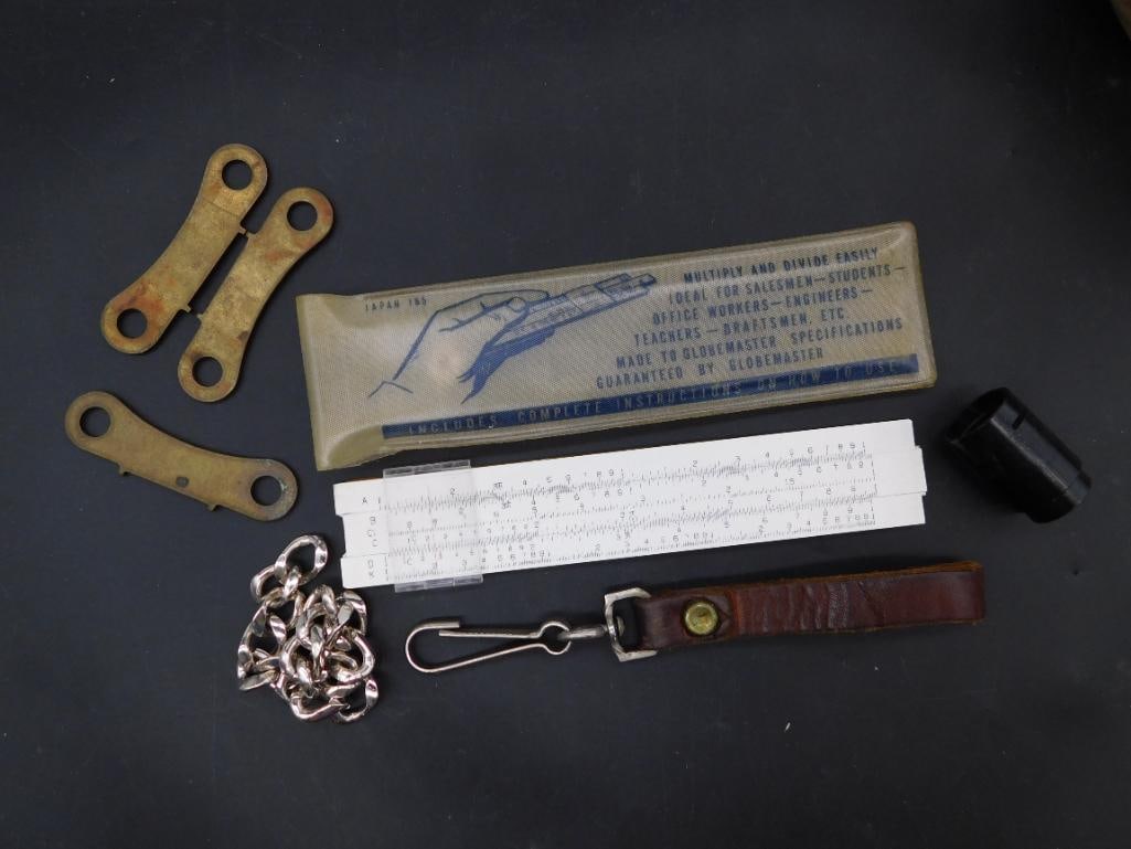 Vintage Slide Rule with Accessories and Manuals WATCHMAKER WATCHMAKING TOOLS (1 of 2)