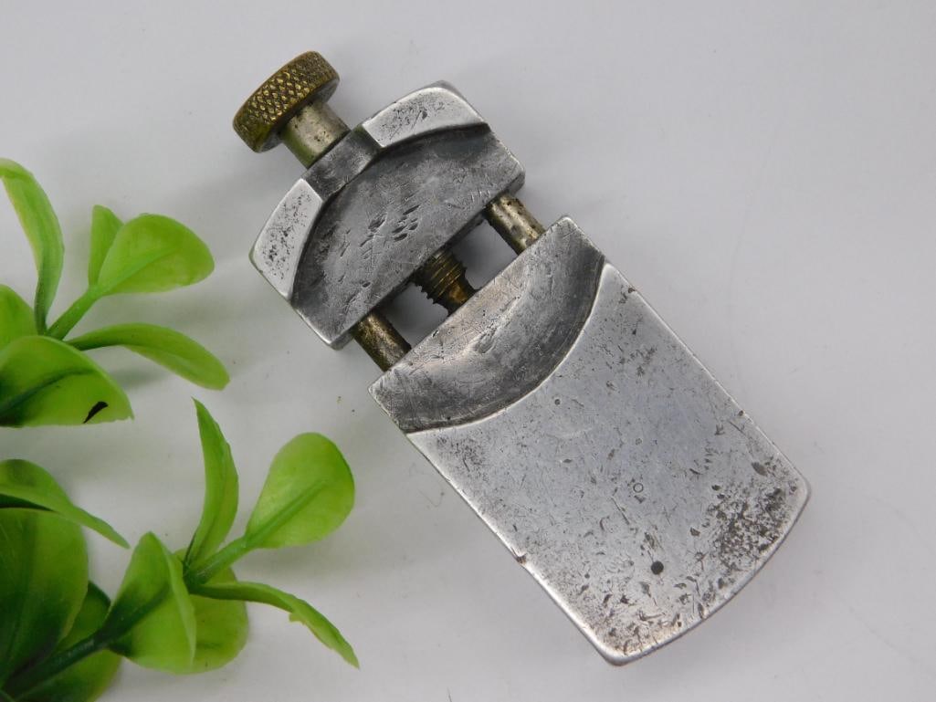 Vintage Swiss-Made Metal Tool With Adjustable Clamp WATCHMAKER WATCHMAKING TOOLS (1 of 3)