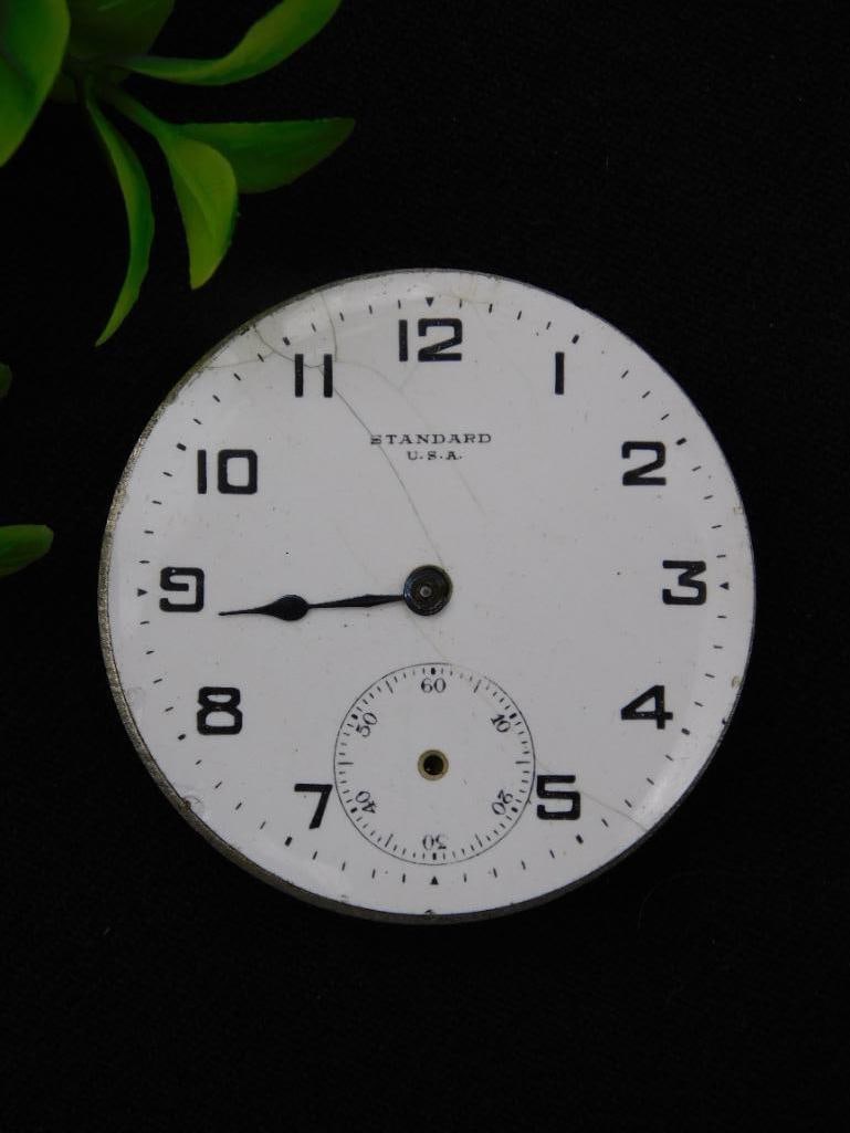 Elgin Pocket Watch Movement with Dial WATCHMAKER WATCHMAKING TOOLS (1 of 4)