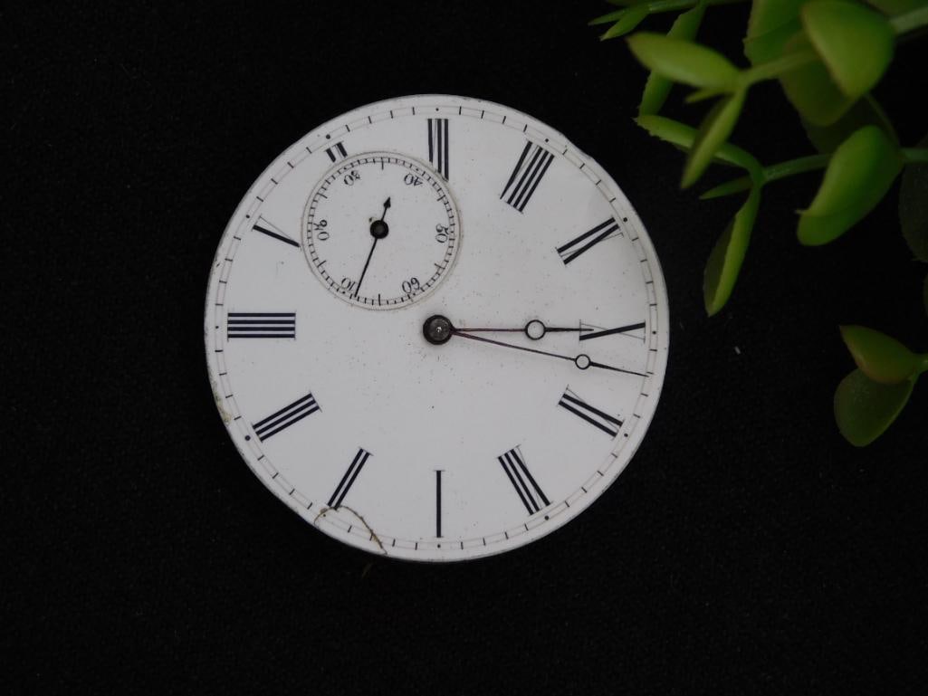 Antique Pocket Watch Face With Roman Numerals WATCHMAKER WATCHMAKING TOOLS (1 of 3)