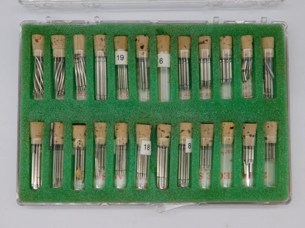 Glass Tubes in Storage Case WATCHMAKER WATCHMAKING TOOL (1 of 3)