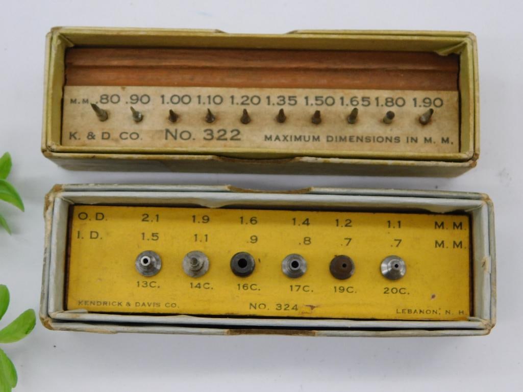 Kendrick & Davis Jewel Reamers and Stumps Set WATCHMAKER WATCHMAKING TOOL (1 of 2)