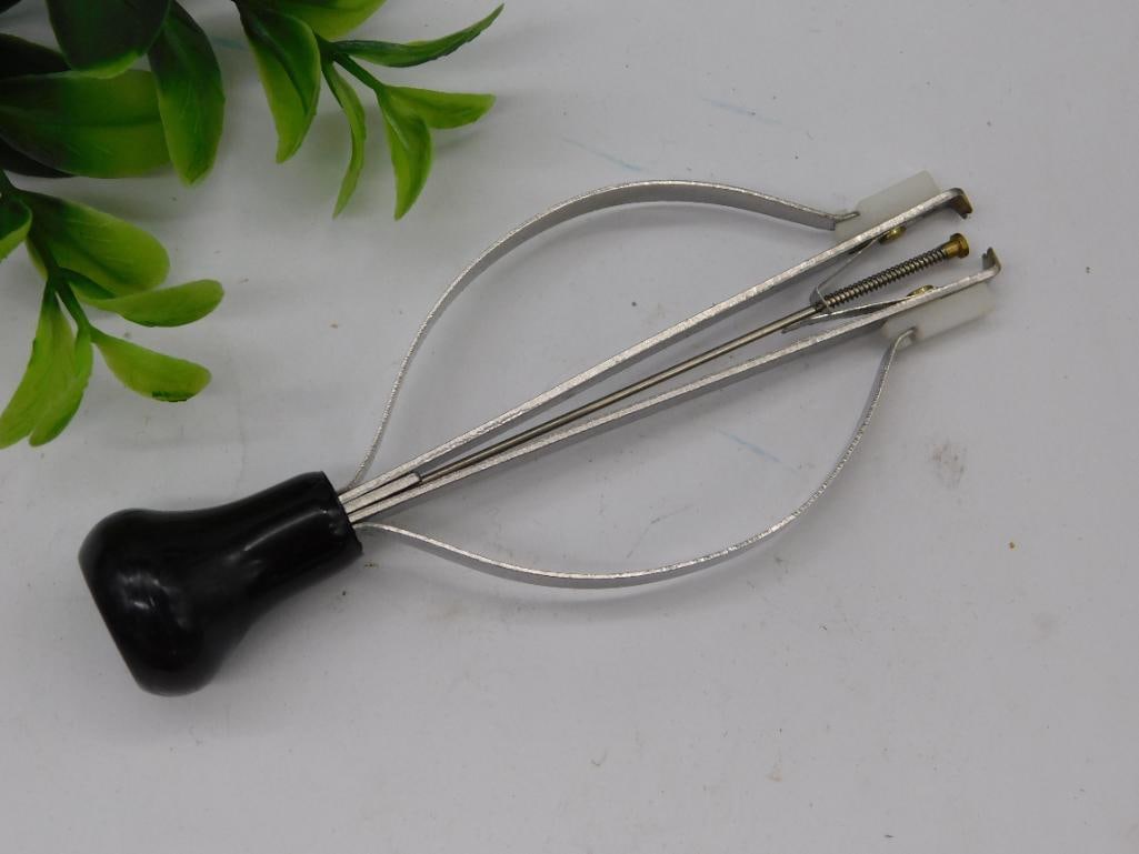 Vintage Tool with Black Handle and Spring Mechanism WATCHMAKER WATCHMAKING TOOL (1 of 3)