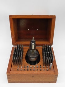 Vintage Staking Set Handheld Staking Tool Set in Wooden Box WATCHMAKER WATCHMAKING TOOL