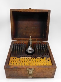 Vintage Machinist Staking Set Punch Set with Wooden Case WATCHMAKER WATCHMAKING TOOL