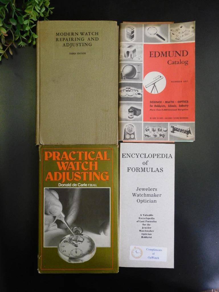 Four Watchmaking and Repair Reference Books WATCHMAKER WATCHMAKING TOOLS (1 of 5)