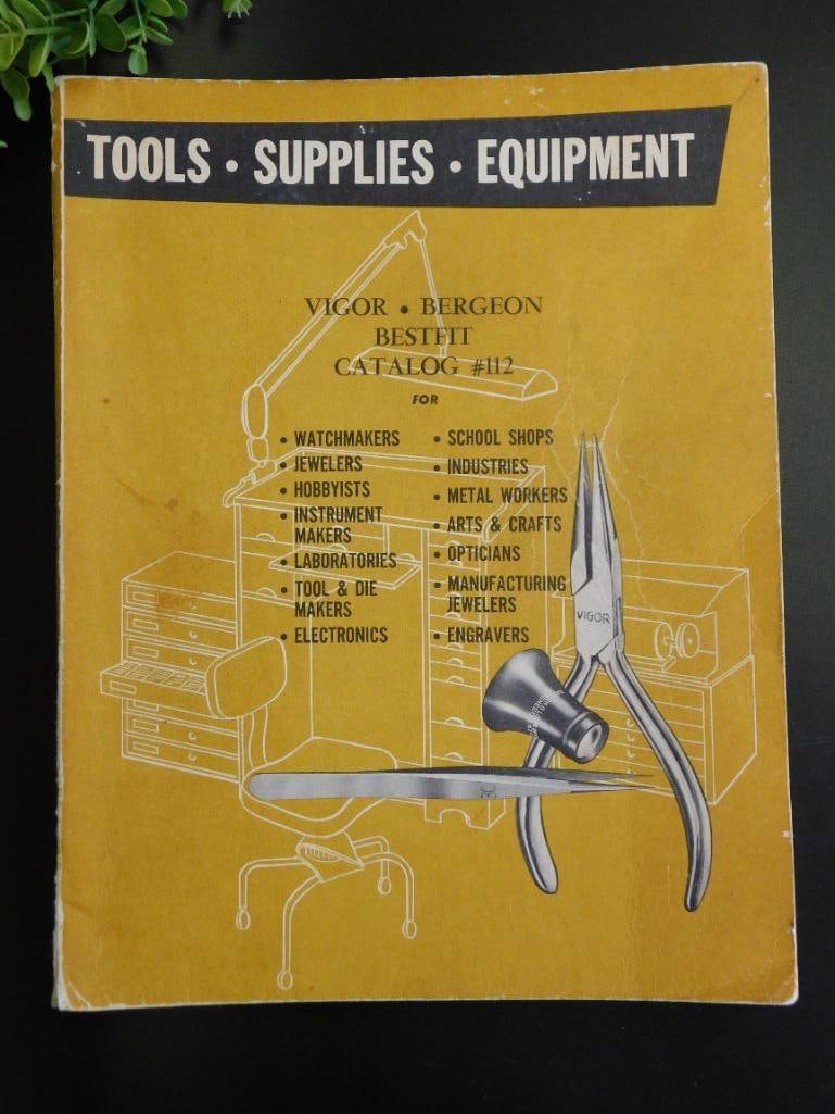 1963 B. Jadow & Sons Tools Supplies Equipment Catalog Book WATCHMAKER WATCHMAKING TOOLS (1 of 5)