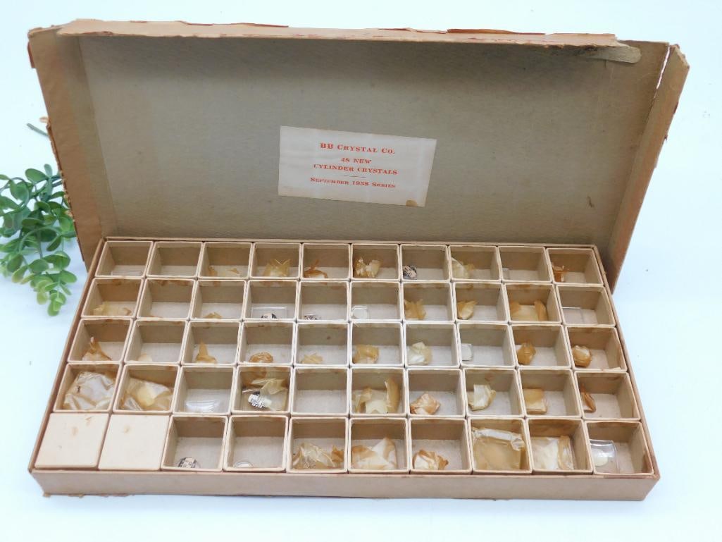 BB Crystal Co. 48 New Cylinder Crystals Box WATCHMAKER WATCHMAKING TOOLS (1 of 4)