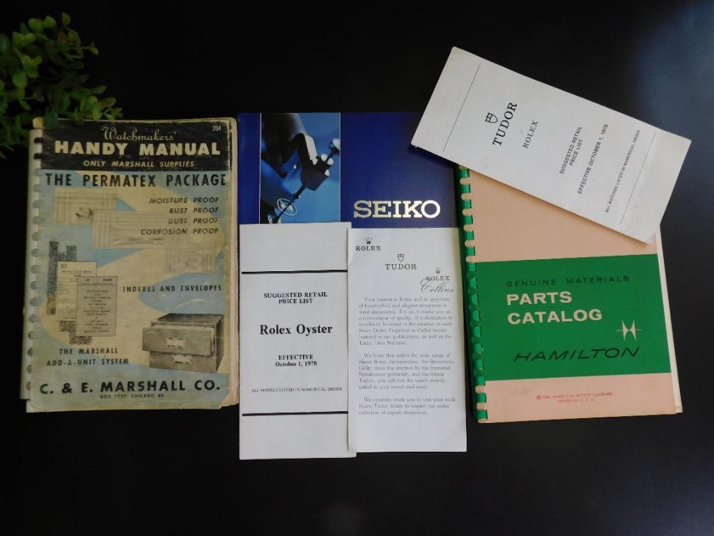 Vintage Watchmaker Manuals and Catalogs Collection Books WATCHMAKER WATCHMAKING TOOLS (1 of 4)