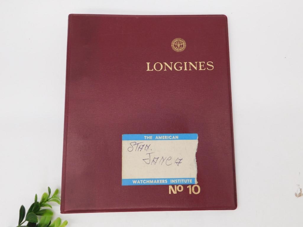 Longines Spare Parts Catalog No. 10 Binder WATCHMAKER WATCHMAKING TOOLS (1 of 6)