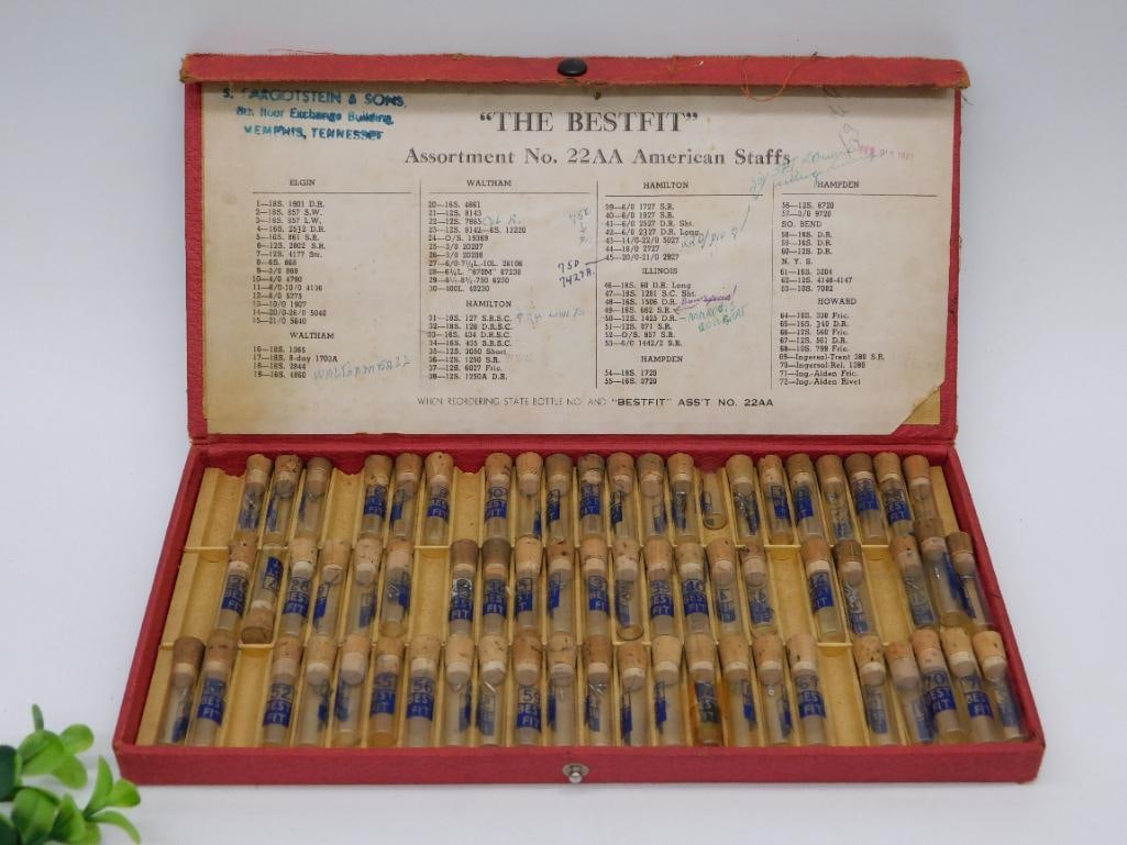 Vintage Assortment No. 22AA American Staffs Kit WATCHMAKER WATCHMAKING TOOLS (1 of 3)