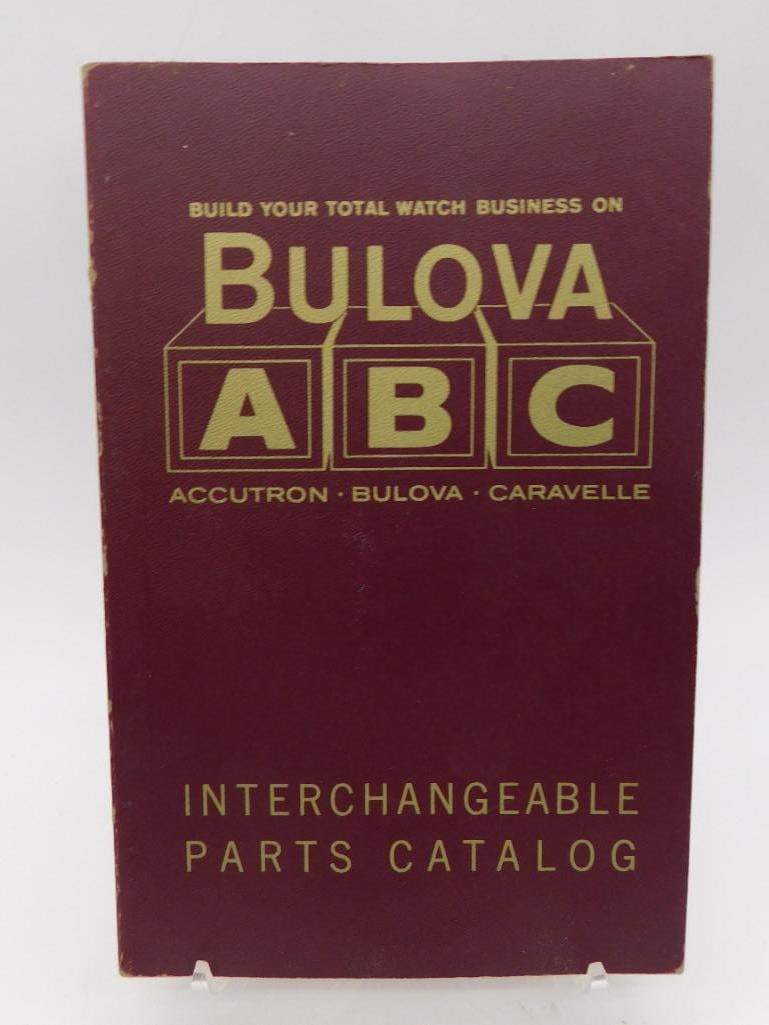 1969 Bulova Interchangeable Parts Catalog Book WATCHMAKER WATCHMAKING TOOLS (1 of 4)