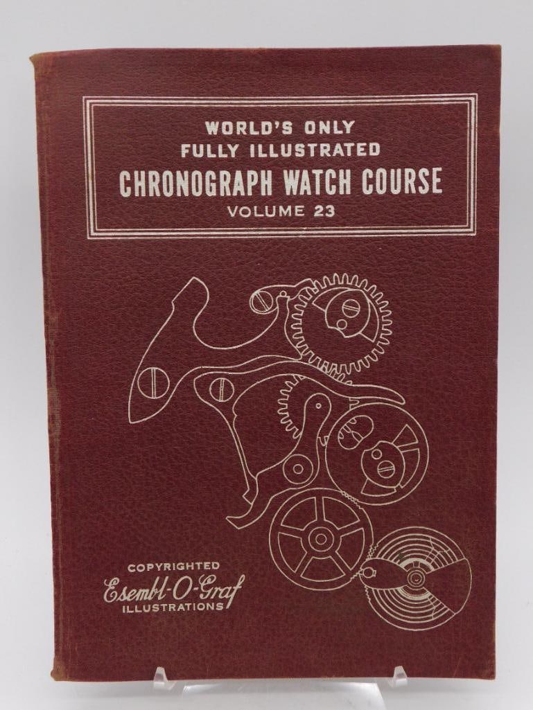 Worlds Only Illustrated Chronograph Watch Course, 1949 Book WATCHMAKER WATCHMAKING TOOLS (1 of 6)