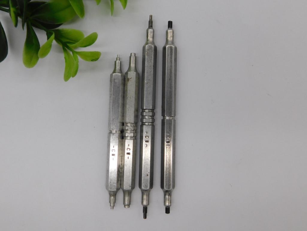 Four Dual-Tip Metal Scribes WATCHMAKER WATCHMAKING TOOLS (1 of 3)