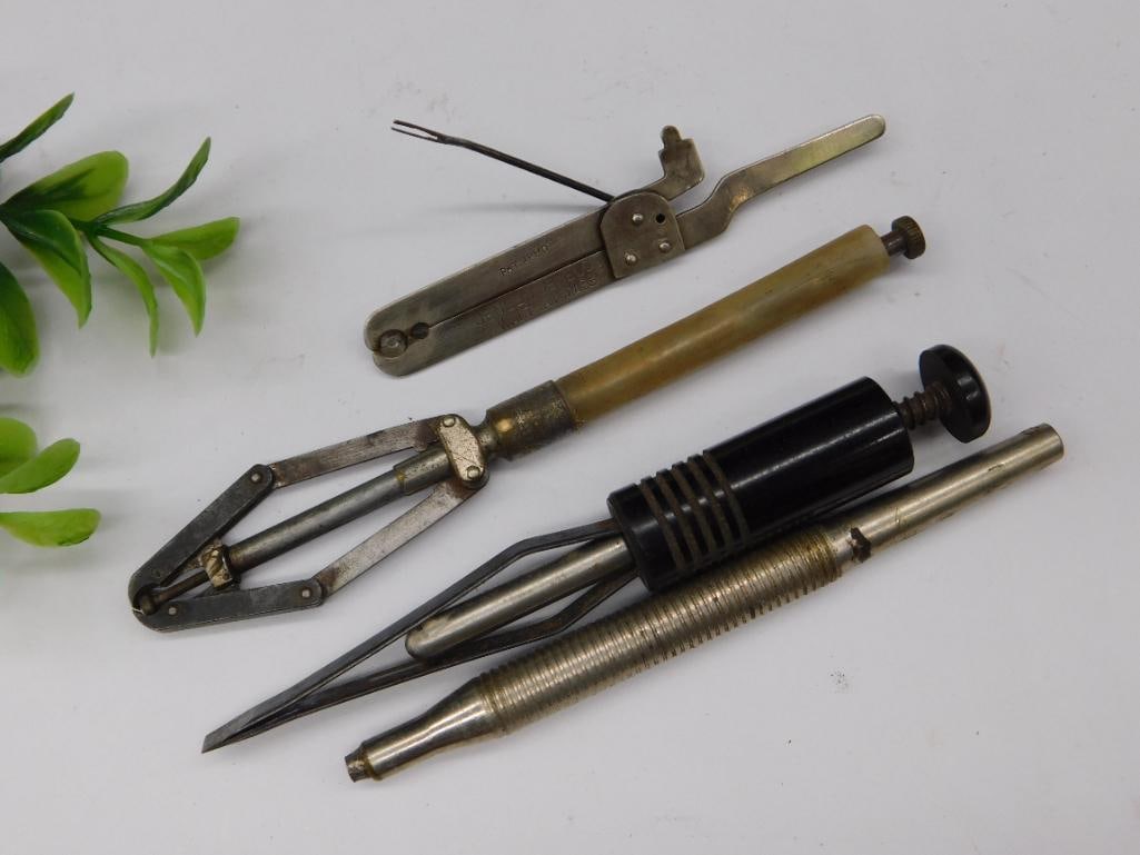 Vintage Hand Tools Assortment With Unique Grip Designs WATCHMAKER WATCHMAKING TOOLS (1 of 3)