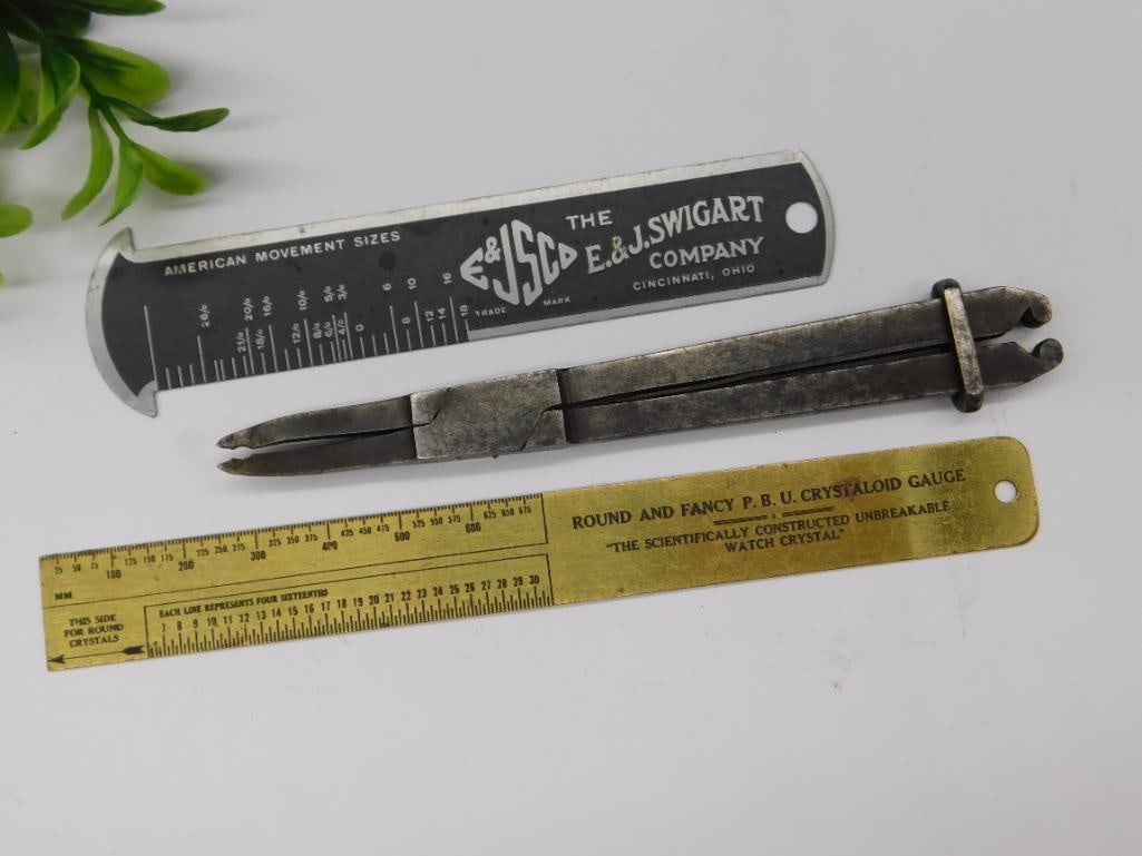 Vintage Watchmaking Tools Including Swigart Gauge WATCHMAKER WATCHMAKING TOOLS (1 of 3)