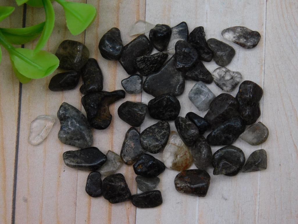 Black Quartz Gemstones Estimated 12 Grams ROCK STONE LAPIDARY SPECIMEN (1 of 3)