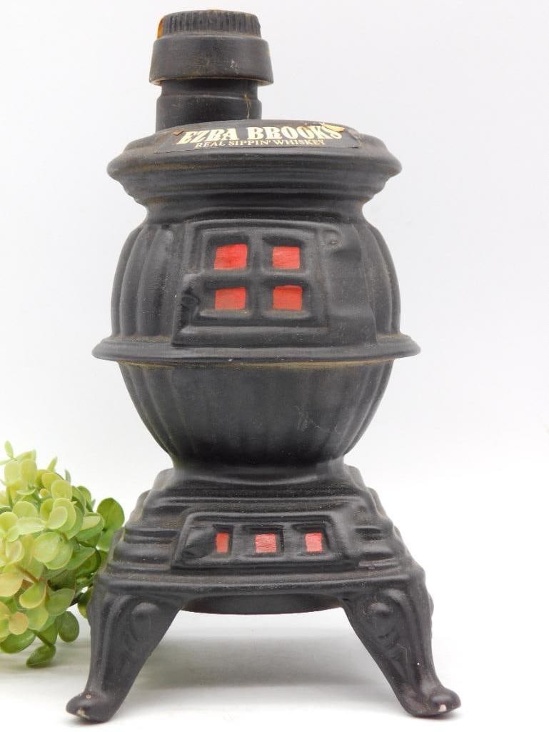 Ezra Brooks 12-Year-Old Bourbon Decanter in Stove Shape (1 of 4)