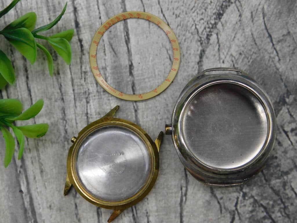 Vintage Two-Piece Watch Case Set with Bezel WATCHMAKER WATCHMAKING TOOLS (1 of 3)