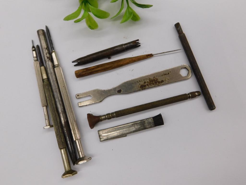 Vintage Leather Craft Tool Assortment Set WATCHMAKER WATCHMAKING TOOLS (1 of 4)