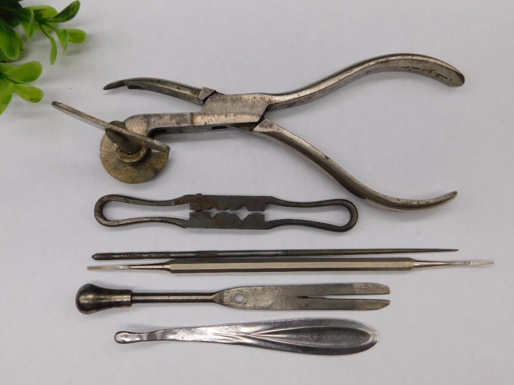 Vintage Medical or Dental Tools Collection WATCHMAKER WATCHMAKING TOOLS (1 of 3)
