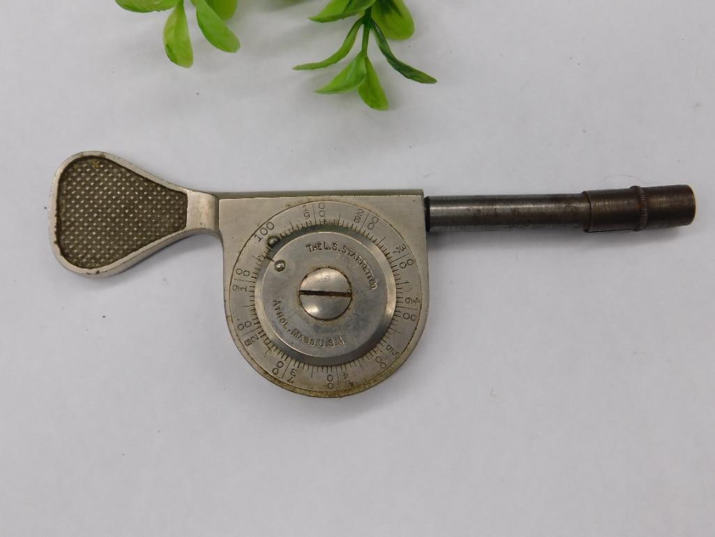 L.S. Starrett Co. Vintage Micrometer Caliper Tool WATCHMAKER WATCHMAKING TOOLS (1 of 4)